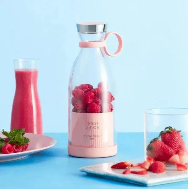 Mini Portable Blender Electric Fruit Juicer Mixers 420 Ml (random Color)